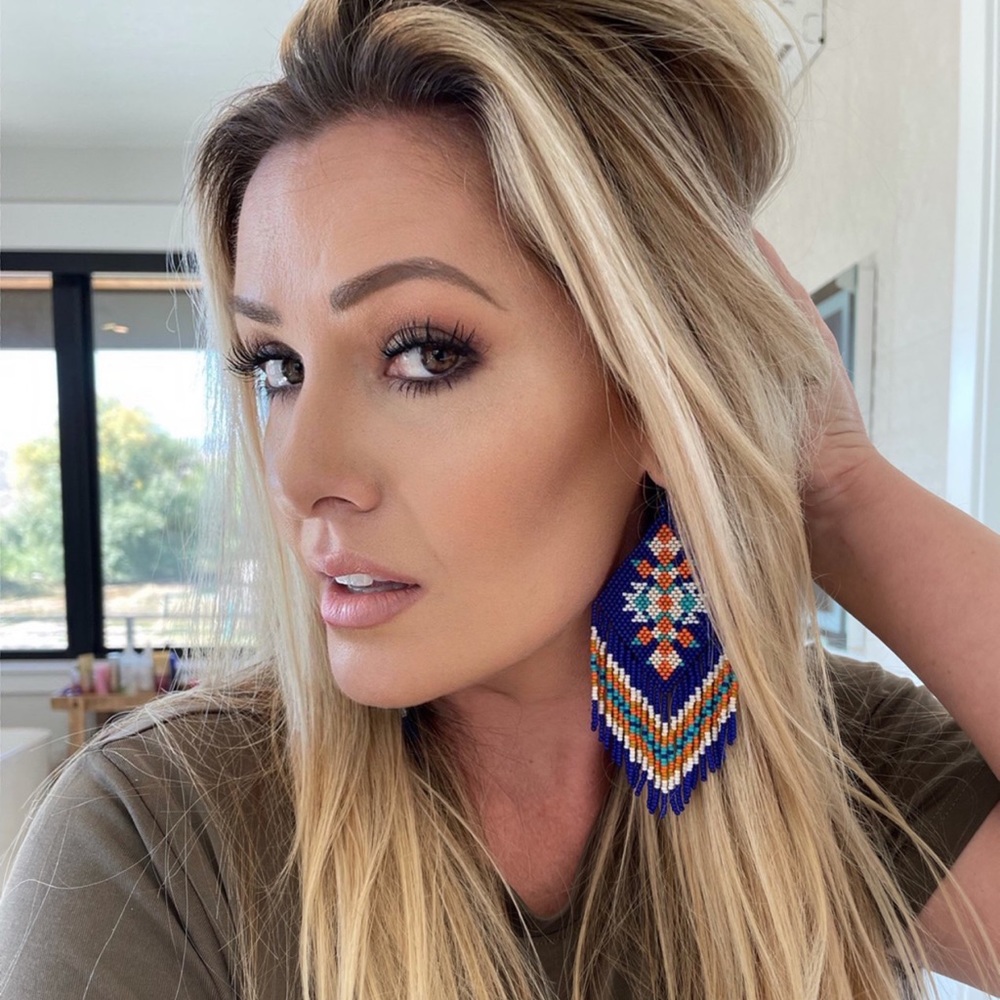 Gorgeous seed bead earrings